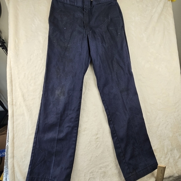 Dickies Pants 874 Original Fit 32x32 Cotton Blend Navy Work Pants - Picture 1 of 12